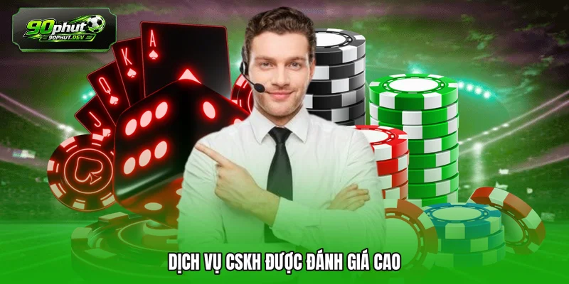 Dịch vụ CSKH được đánh giá cao